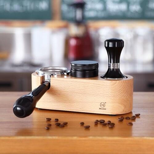 Wood Coffee Tamper Holder Anti-Slip Filling Powders Base Coffee Brewing Hammer Mat Home Coffee Accessory Coffee Maker Support