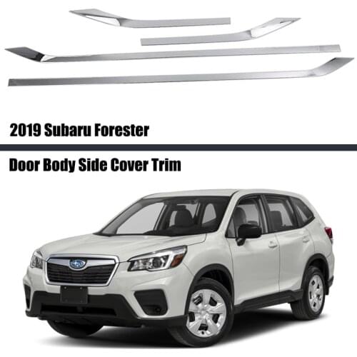 For Subaru Forester 2019 2020 Car Styling Cover ABS Matte Side Door Body Trim Frame Stick Strip Streamer Molding Accessories