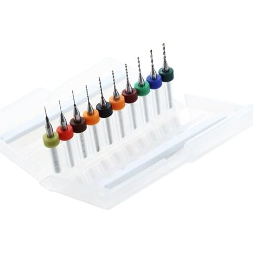 Box 10x 0.3-1.2mm PCB Small Drill Bits PCB Drills Drill Drilling