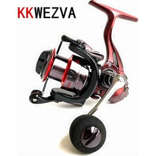 KKWEZVA Metal Deep cup 2000H-5000H Spinning Fishing Reel Hi-Speed Full Metal Spinning Wheel + Metal Rocker And EVA hold