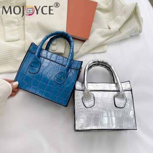 Youth Ladies Simple Versatile Bag Alligator Pattern Shoulder Crossbody Bag Ladies Popular Simple Female Daily Bag