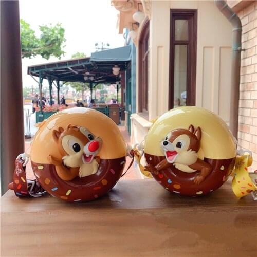 Cartoons Shanghai Disney Squirrel Chichididi Popcorn Bucket Popcorn Bucket Storage Box Diagonal Bag Childs Gift AG2320