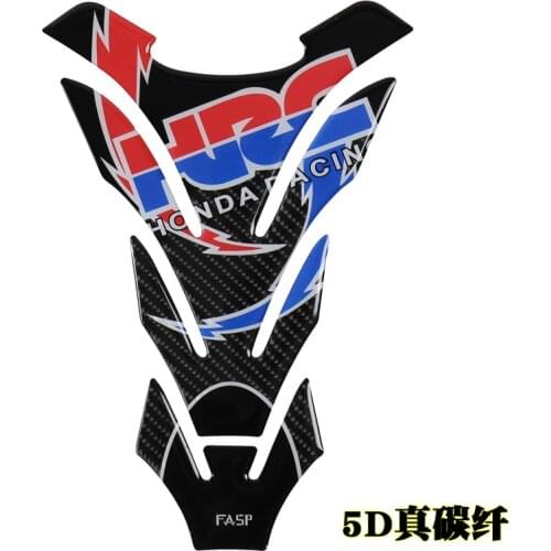 5D carbon fiber Motorcycle Tank Pad Protector Decal Stickers for H Competitive race motorcycle sports car TQ10