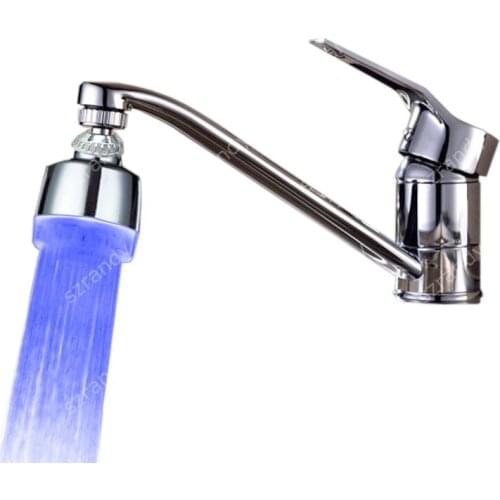 New hot LED Water Faucet Light Blue Colors Glow Shower Stream Tap Aerator Brand New torneira