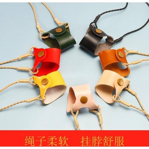 Sunglasses Lanyard Personalized Leather Mini Glasses Bag Wallet Buckle Anti-lost Hanging Neck Glasses Rope