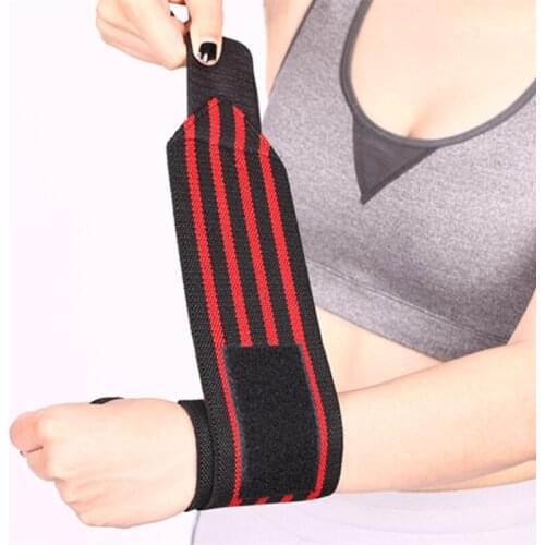 Sports Flexible Wrist Bandage Strap Wrap Supports Gym Fitness Badminton Weightlifting Wrist Brace Protectors Compression