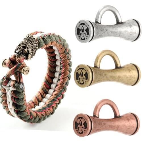 Paracord Beads Clasp for Jewelry Making Supplies Vintage Retro Gold Buckle Hooks Accessories for Diy Bracelet Necklace Copper