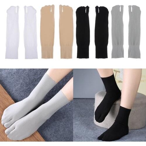 1 Pair Unisex Toe Socks Japanese Kimono Flop Sandal Split Toe Tabi Ninja Cotton Socks 26.5 cm Summer Spring Toe Socks