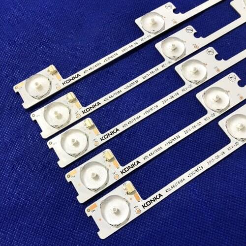 10pcs x 6v LED Bar TV Backlight Strips for Konka KDL48JT618A 258YTK Panel 35018539 6-LEDs 442mm 48'' TV Backlit