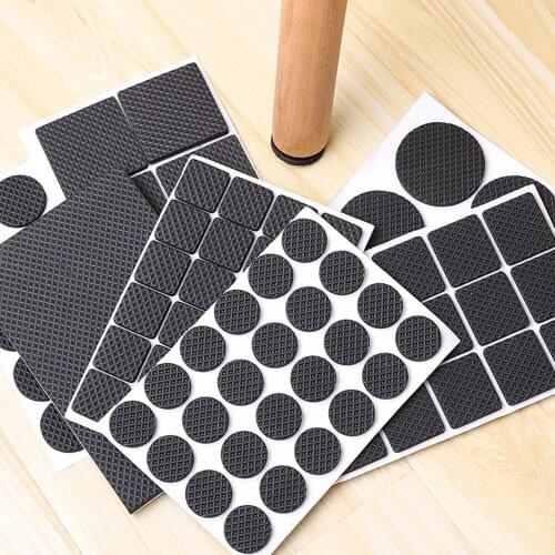 2-40pc EVA Felt Furniture pads 4MM thick non slip table leg mat floor Protector Free Cutting DIY Metal wood foot Universal