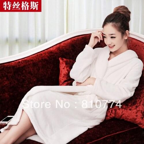 2018 Autumn and winter clothing lovers robe thickening coral fleece robe male womens bathrobes lounge