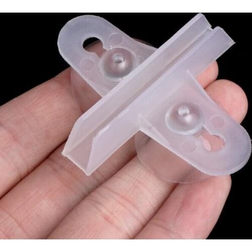 5pcs Aquarium Fish Tank Divider Suction Cup Divider Plastic Sheet Holder Set New Q1QC