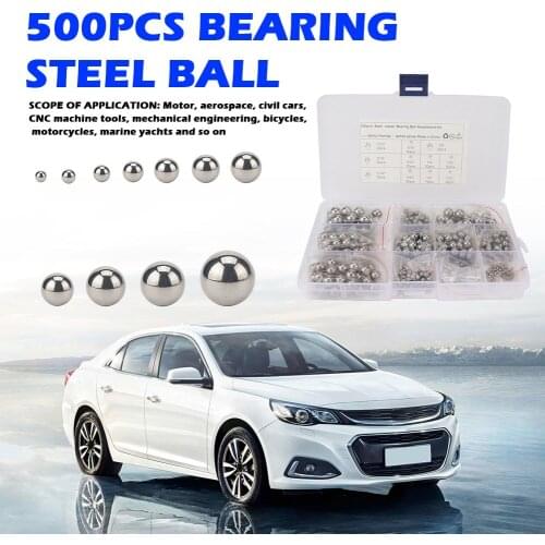 500pcs G25 Steel Balls Bearings Kit High Precision Carbon Chromium Bike Balls Precision Chrome Steel Bearing Ball