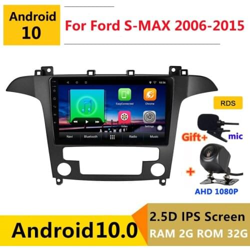 Android 10 car radio auto stereo for Ford S-MAX S MAX 1 2006 2007 2008 -2015 navigation GPS DVD Multimedia Player