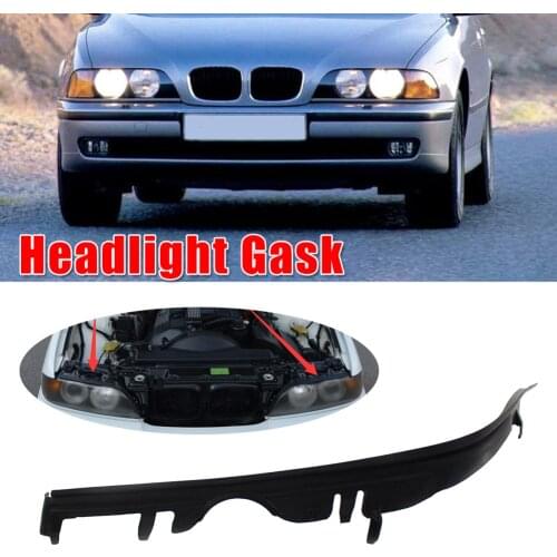 Car Headlight Lens Shell Covers Car Auto Headlight Lens Gaskets for BMW E39 5 Series 63126908405 63126908406