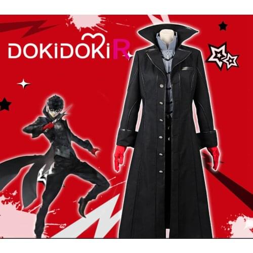 DokiDoki-R Game Persona 5 Cosplay Akira Kurusu JOKER Costume Men Persona 5 Cosplay Costume Akira Kurusu JOKER