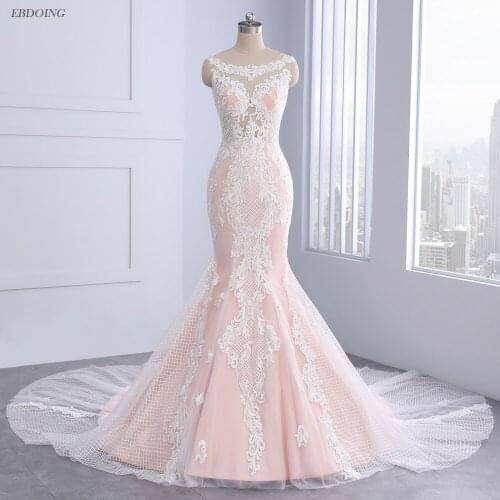 EBDOING Sleeveless Wedding Dresses