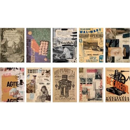 Vintage Scrapbook Paper Craft Paper Journal Origami DIY Craft Antique Retro Kraft Scrapbook Paper for Card DIY Scrapbook