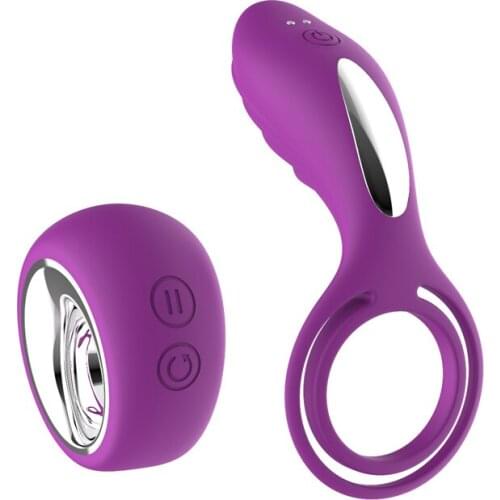 Wireless Remote Delay Ejaculation Ring Vibrator For Men Cock Penis Vibrator Rings Clitoral Stimulator Sex Toys For Couple