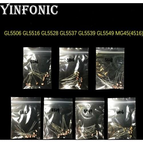 7values 70pcs Photoresistor kit GL5506 GL5516 GL5528 GL5537 GL5539 GL5549 MG4516