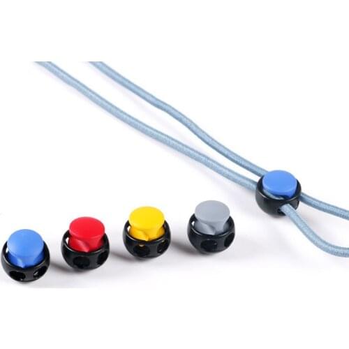 12mm Diameter Round Press Snap Lock Cord Stopper Rope Ends Lid Drawstring Toggles Spring Clip For Clothes Shoelace Parts