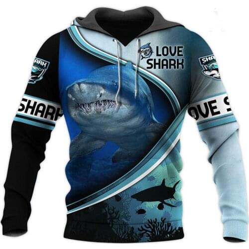 Fashion Sweatshirt Beautiful Love Shark 3D All Over Printed Unisex Deluxe Hoodie Autumn Harajuku zip Hoodie Jacket Tracksuit