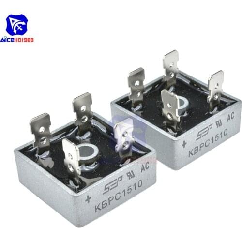 5PCS/Lot Bridge Rectifier Diode KBPC1510 15A 1000V Single Phase Bridge Rectifier Original Integrated Circuit