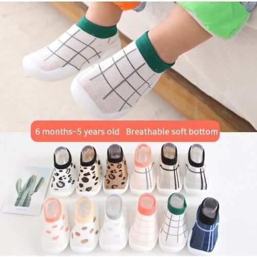 New Baby Shoes Boy Girl Toddler Non-slip Indoor Floor Anti-slip Slippers Baby Outdoor Breathable Cotton Sock Shoes First Walkers