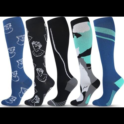 Man Woman 200N Long Tube Sports Running Wear-resistant Compression Socks High Elastic Calf Supporting Compression Socks