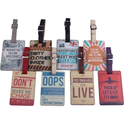 New Luggage Tags Suitcases Bag color identifier Airplane Adventures travel Travel Accessories Luggage Label Tag