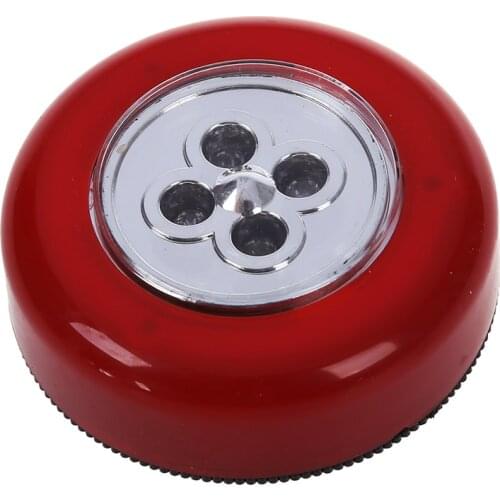 New 4 LEDS lamps touch adhesive sticky spot ceiling light portable wireless