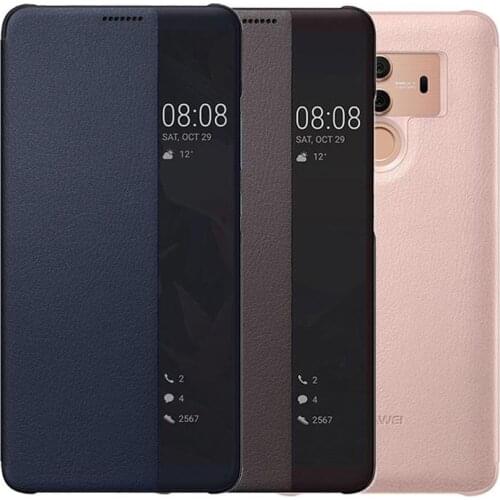 Smart Side window View Leather Phone Case For Huawei P10 P20 P30 P40 Mate 10 20 30 Honor 8x 9 10 Luxury Flip Protective Case