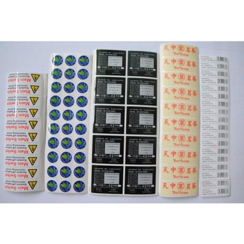 Permanent adhesive custom waterproof sticker for sales with high quality and best price