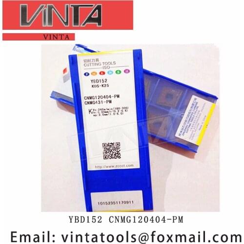 High quality YBD102 YBD152 YBC251 YBC252 YBC152 CNMG120404-PM cnc carbide milling inserts cutting blade tools