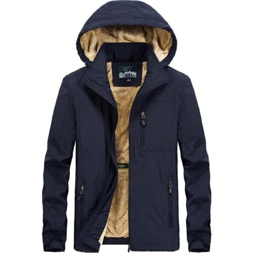 XIYOUNIAO plus size M~5XL 6XL Fur Hooded Winter Jacket men Fashion Warm Wool Liner Man Jacket and Coat Windproof Male Parkas