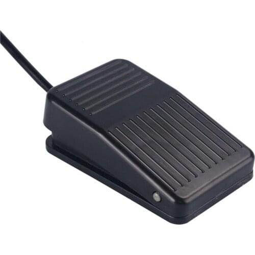 1Pcs SPDT Nonslip Metal Momentary Self-rest Electric Power Foot Pedal Switch Push Button Switch Security Alarm