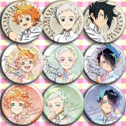 1pc Anime badge 58mm The Promised Neverland Round Buttons acrylic brooch Bagdes