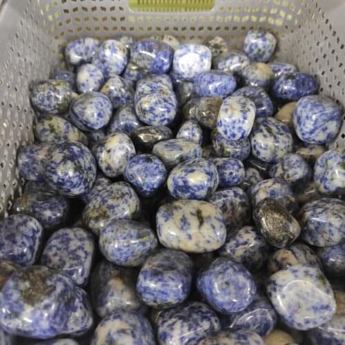 100g Natural Blue Dot Point Crystal Gravel Polished Tumbled Stones Healing Decor Natural Stones and Minerals