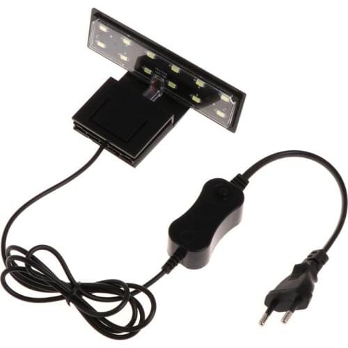 12 LED Aquarium Fish Tank Clamp Clip Water Plant Grow White Color Lighting EU