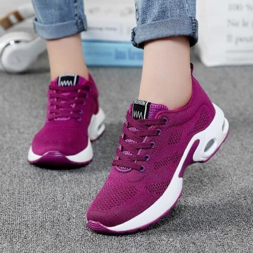 2020 Autumn Womens Sports Shoes Breathable And Comfortable Running Casual Shoes Increased Mesh Womens Shoes Zapatos De Mujer
