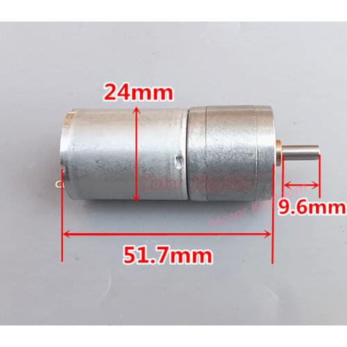 25mm DC 3V 5V 6V 120RPM Gear Motor Slow Speed Micro Full Metal Electric Gear box Gear Reducer Moto For Car Robot
