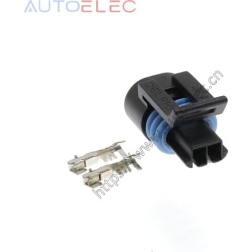 2way Coolant Temperature Temp Sensor ECT connector plug pigtail car Electrical Connector (Plug) For IAT (Intake Air Temp) Sensor