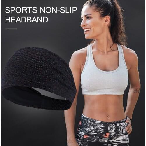 3pcs Non-slip Headband Sweatband for Men Women Elastic Sport Hairbands Head Band Yoga Headbands Headwear Headwrap Sports Hair
