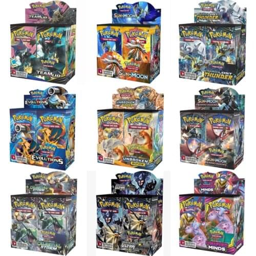 324Pcs/Box Pokemon Cards Newest GX EX Sword&Shield PTCG English Trading Card Shining Game Versions 36 Pack Collection Toys Gift