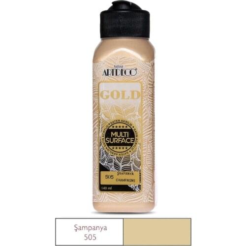 Artdeco 505 Champagne Metallic Paint For All Surfaces gold color metallic paint metallic paint hobby paint silver color silver g