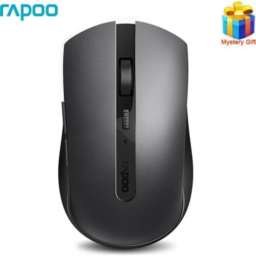 Rapoo 7200M Original Wireless Mouse Multi-mode Silent Bluetooth Mouse with 1600DPI Bluetooth 3.0/4.0 RF 2.4GHz