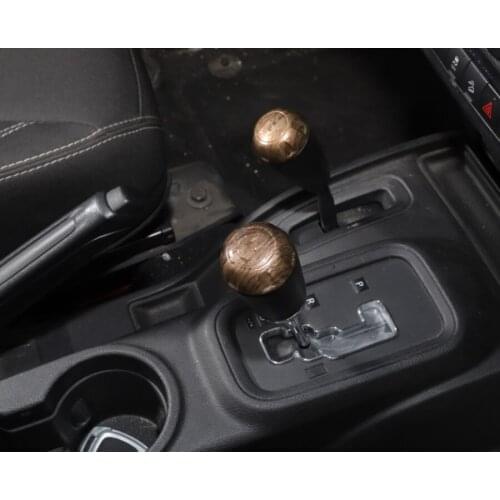 For Jeep Wrangler 2007-2016 Car Interior Gear Shift Knob Head Cover Cap Trim Styling Mouldings ABS 3 Colors Available