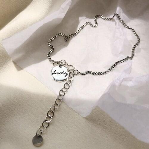 Dainty Round Pendant Anklet Female Minimalist Metal Anklets For Women Vintage Jewelry Simple Fashion Silver Color Chains Anklet