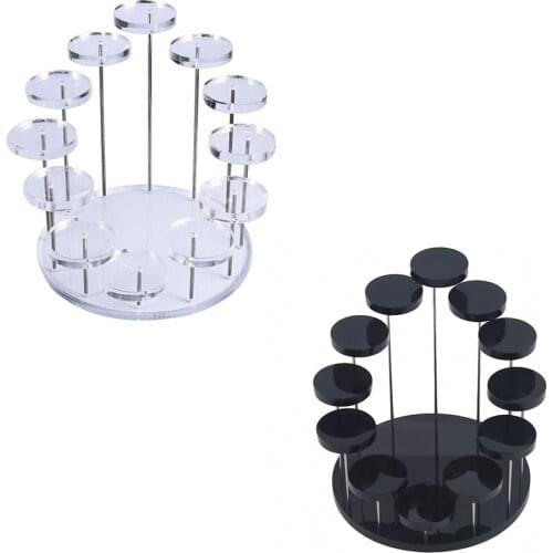 Round Display Stand Ring Acrylic Jewelry Bracket Props Cosmetic Lipstick Stand Plexiglass Display Props