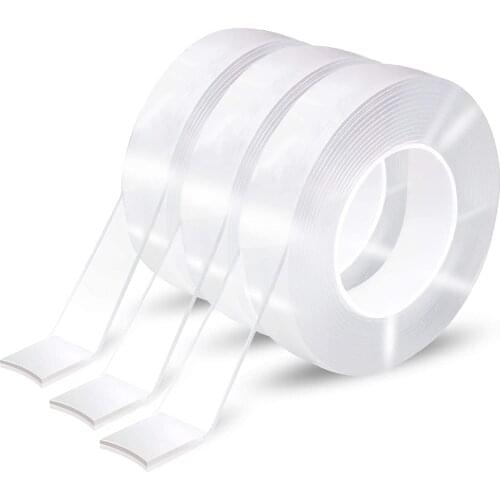 Nano Tape Double Sided Tape Transparent NoTrace Reusable Waterproof Adhesive Tape Cleanable Home gekkotape